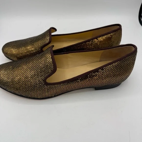 Cole Haan Womens Shoes Nike Air SABRINA bronze Sequin Slip On Loafers Size 10.5 - Picture 6 of 6